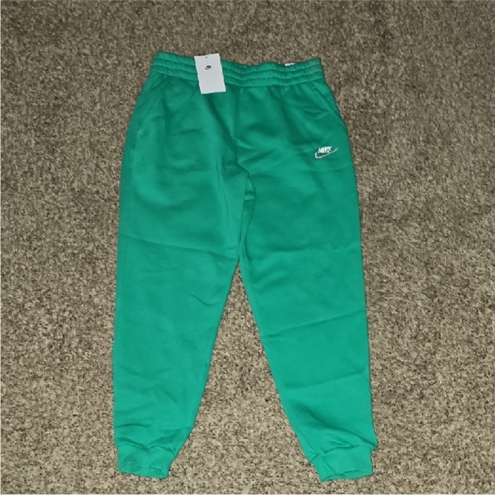 Nike Youth Kids XLarge Sweatpants Joggers Green & White - Unisex